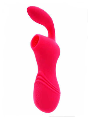 Vibrador succionador de clítoris
